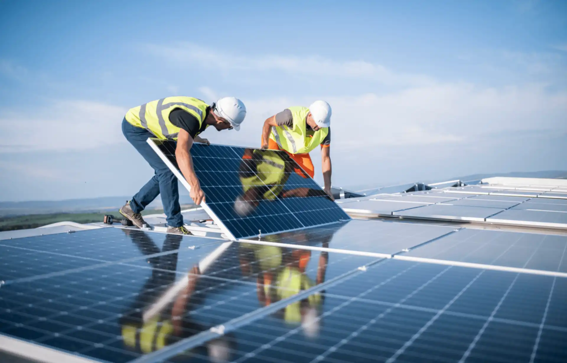 Instalação de painéis solares
